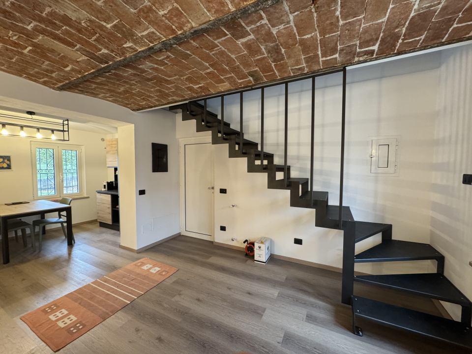 The stairs to the first floor in the annex